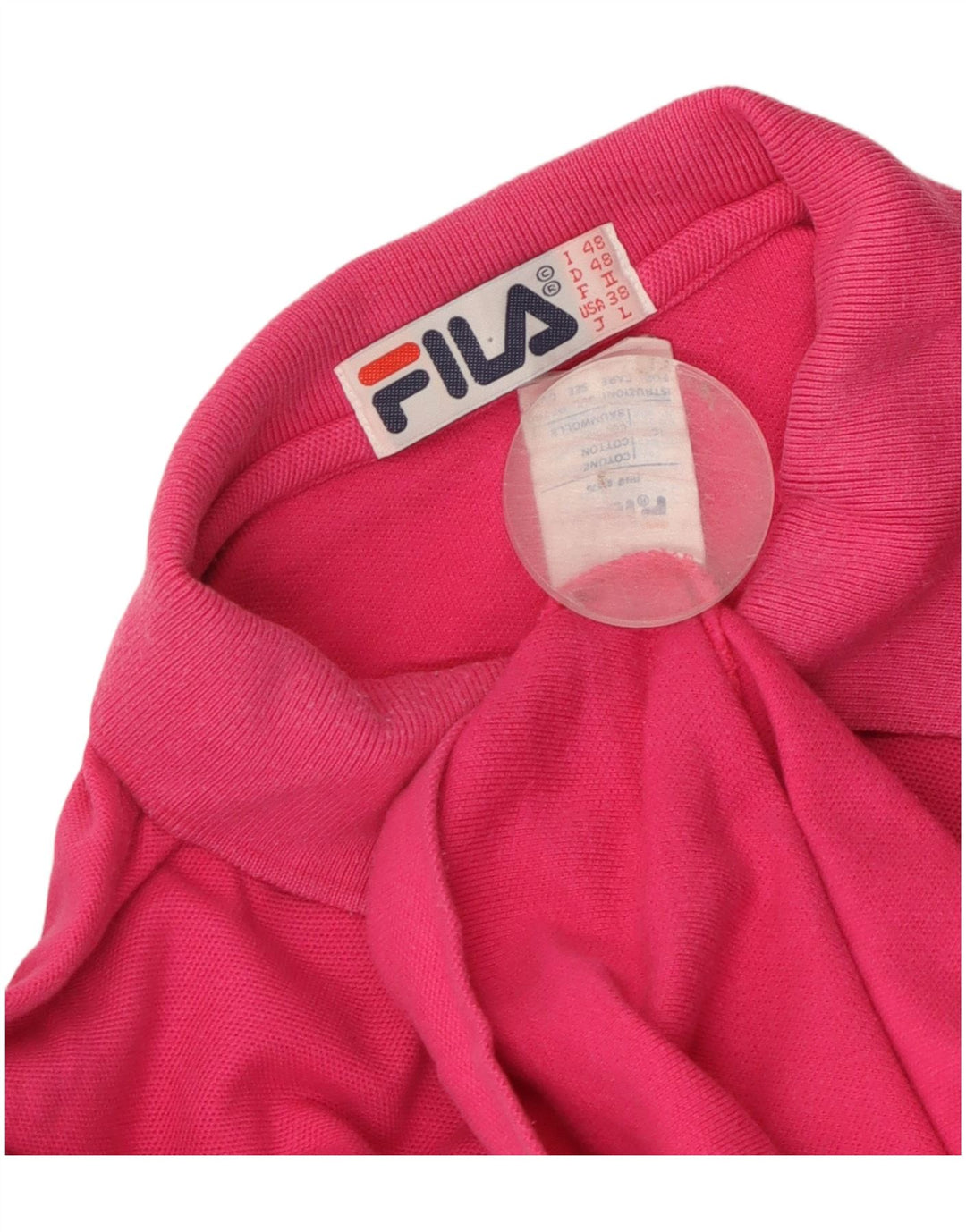 Polo Uomo Fila IT 48 Cotone Rosa Medio
