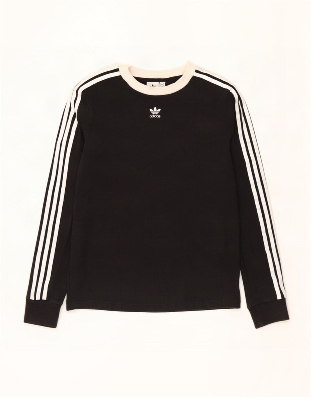 Top Adidas da donna a manica lunga UK 12 medio nero