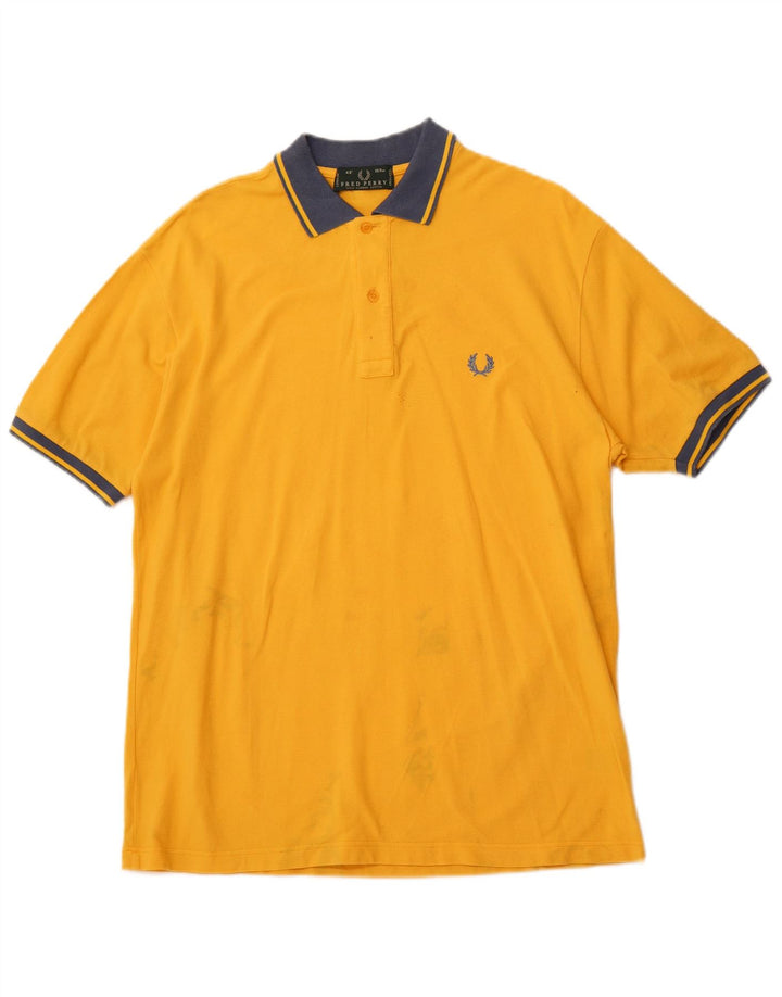 Polo da uomo FRED PERRY in cotone giallo medio