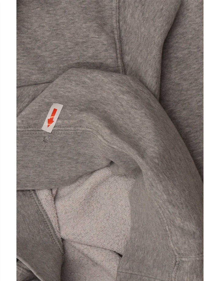 Felpa con cappuccio Nike Graphic Regular Fit da uomo, piccola, in cotone grigio
