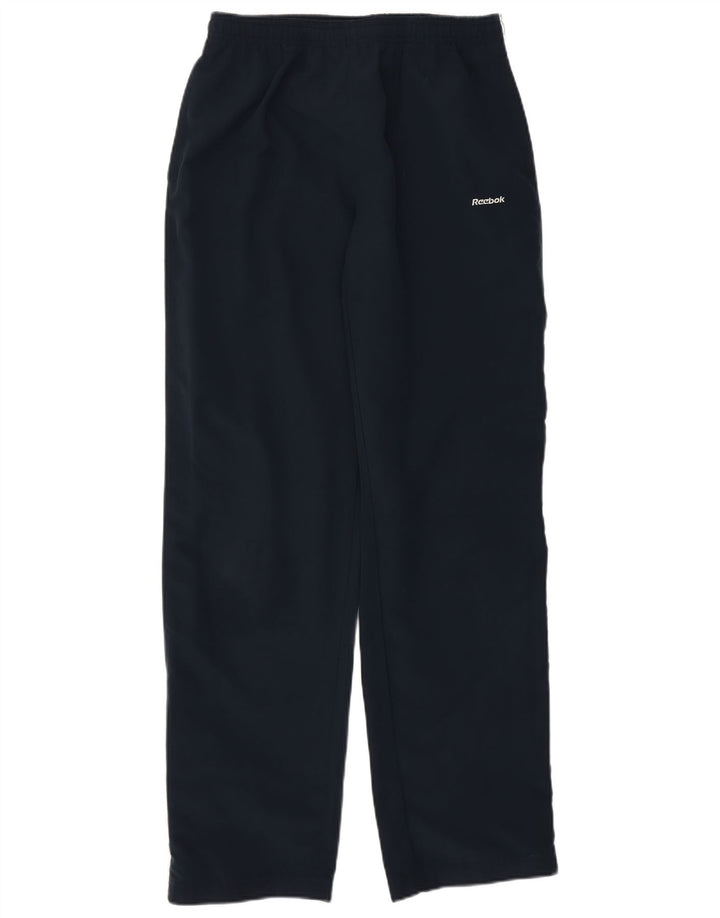 Pantaloni da tuta da donna Reebok UK 10 Small Blu Navy Poliestere
