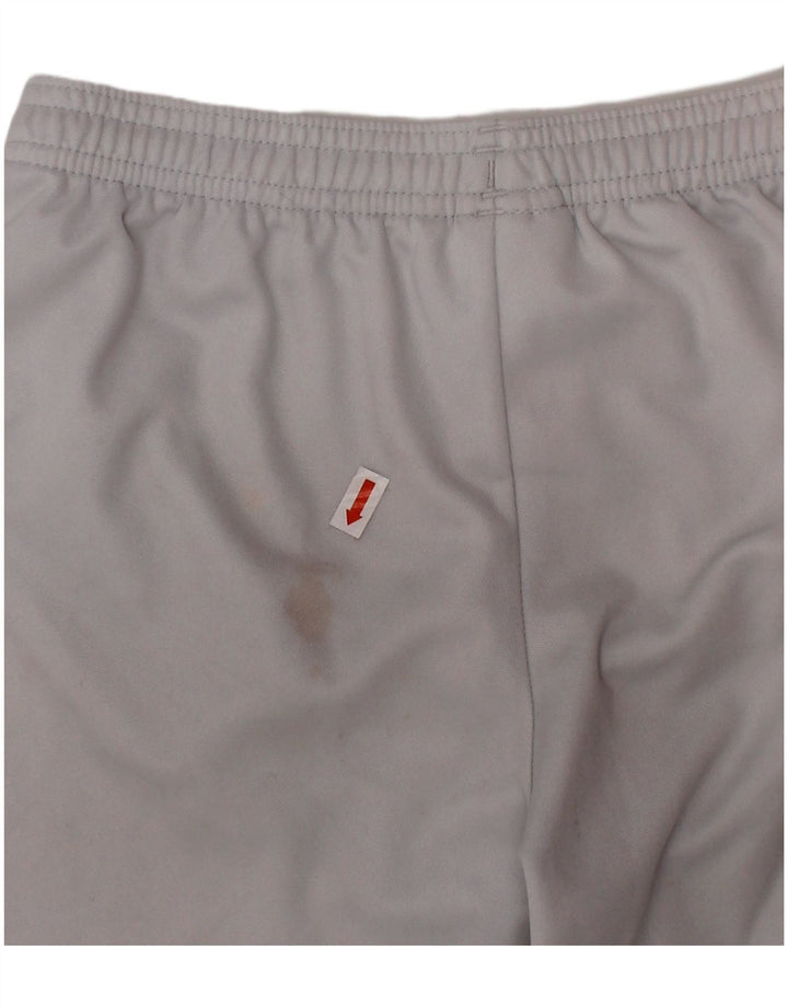 Pantaloncini sportivi ADIDAS Climalite da ragazzo 9-10 anni in poliestere bianco