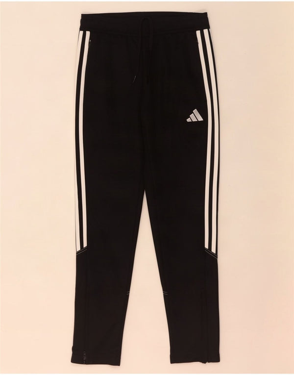 Pantaloni della tuta Adidas Aeroready da ragazzo 11-12 anni in poliestere nero