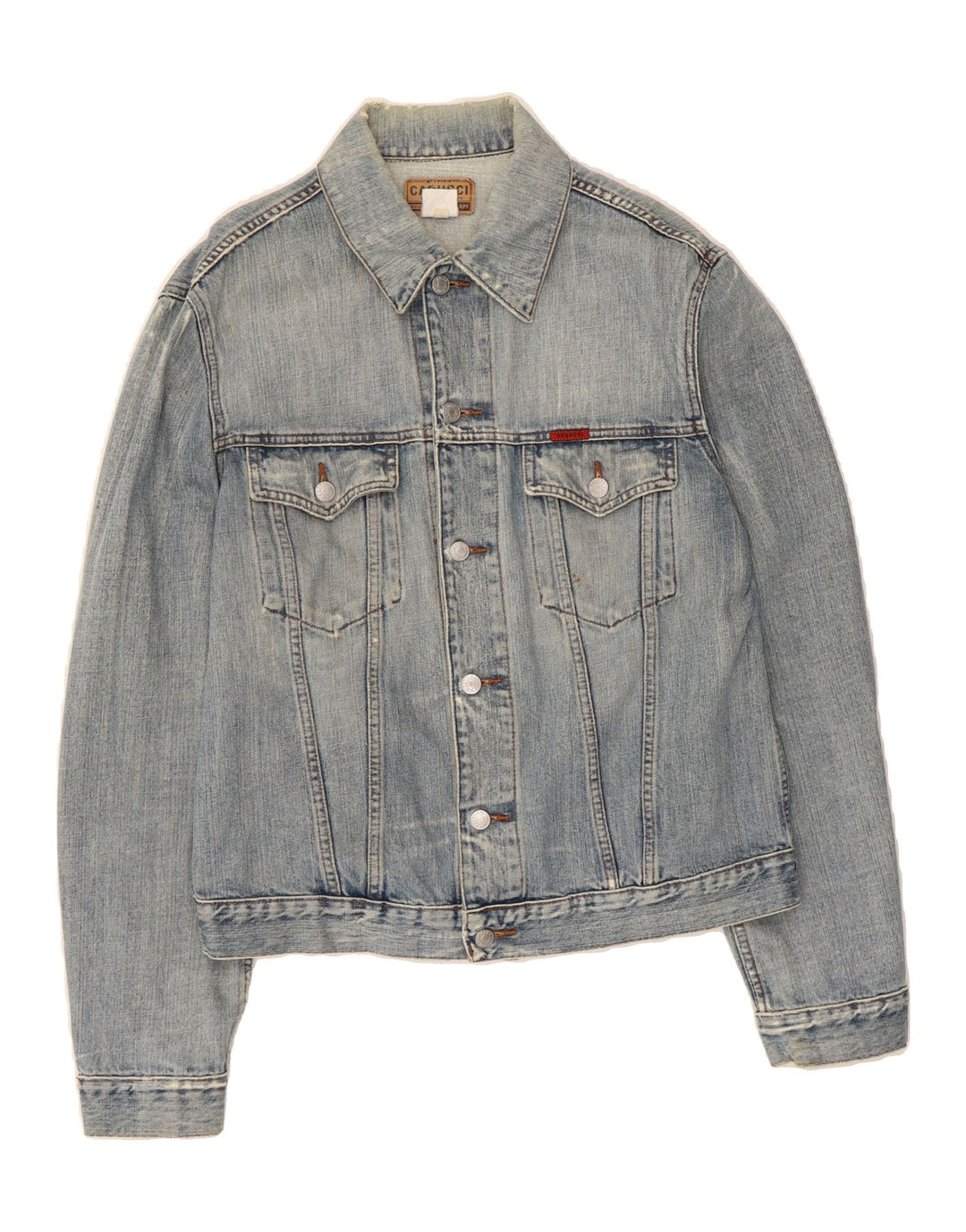 CASUCCI Womens Denim Jacket UK 18 XL Blue Cotton Vintage Casucci and Second-Hand Casucci from Messina Hembry 