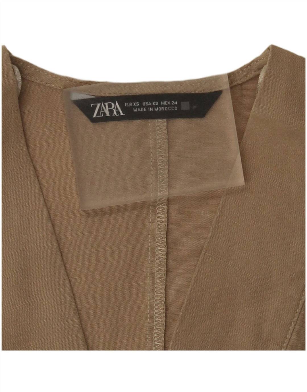 Abito a trapezio oversize da donna Zara UK 6 XS Beige