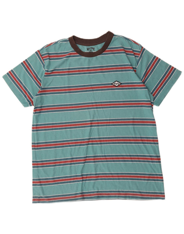 Maglietta da uomo Billabong Top XL in cotone a righe turchesi