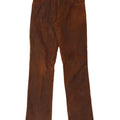 Pantaloni dritti in pelle vintage da donna W30 L35 Marrone