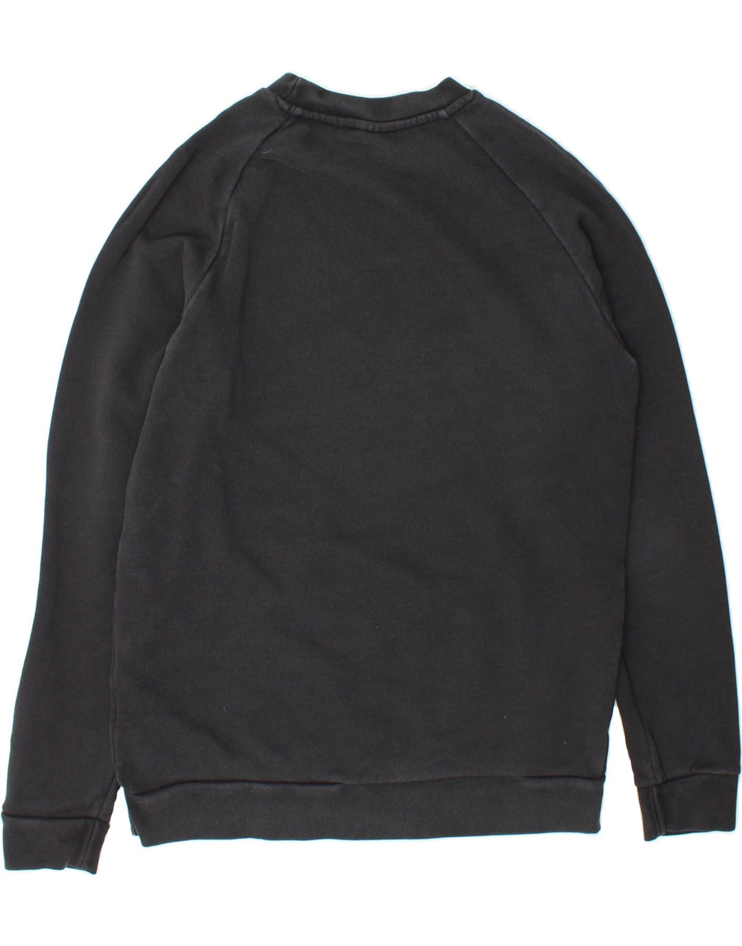 ADIDAS Mens Graphic Sweatshirt Jumper Small Black Cotton Vintage Adidas and Second-Hand Adidas from Messina Hembry 