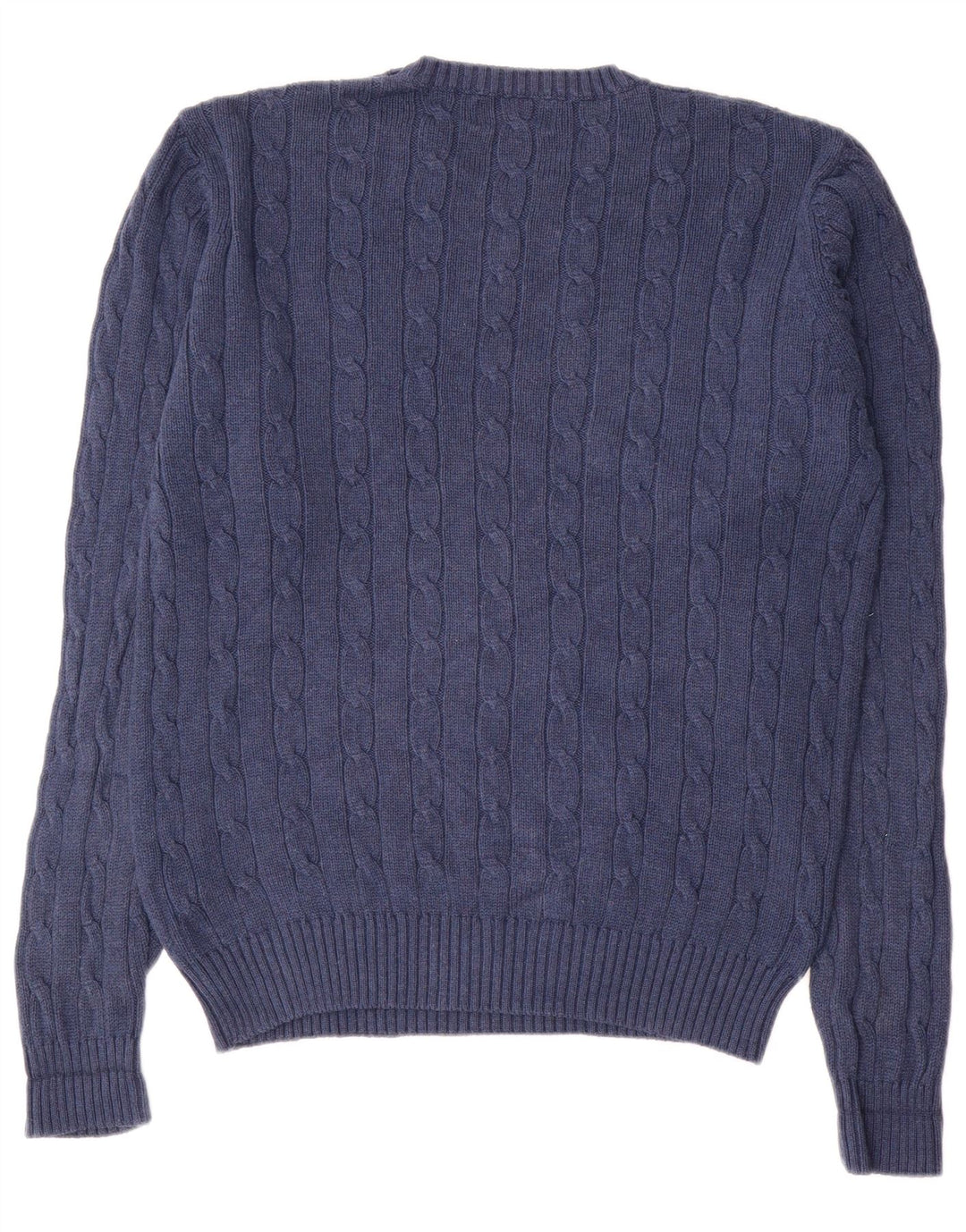 Maglione maglione girocollo da uomo Marks & Spencer blu Harbour blu navy medio