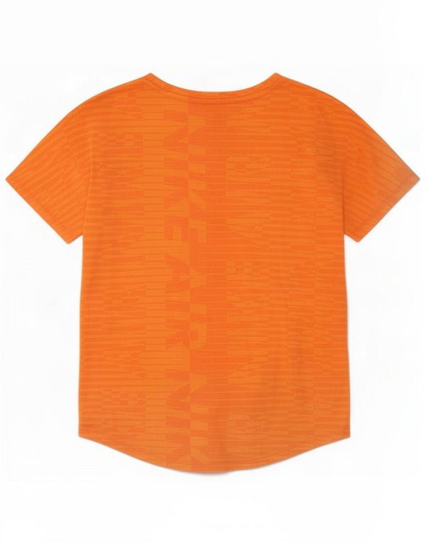 T-shirt grafica Nike Dri Fit da uomo XS arancione