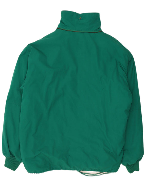 Giacca imbottita da uomo vintage UK 42 XL poliestere verde