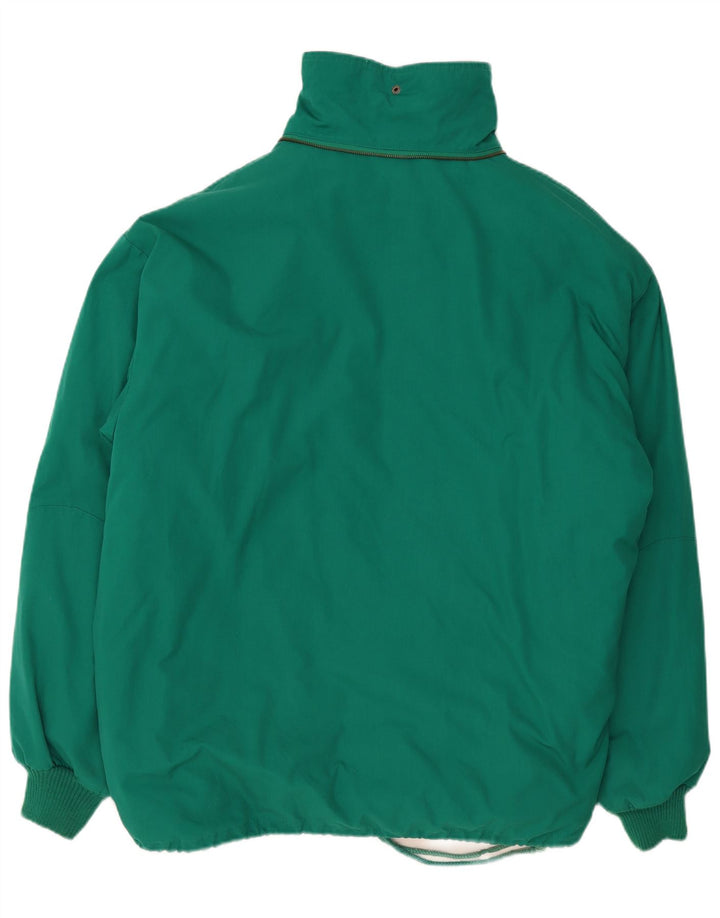 Giacca imbottita da uomo vintage UK 42 XL poliestere verde