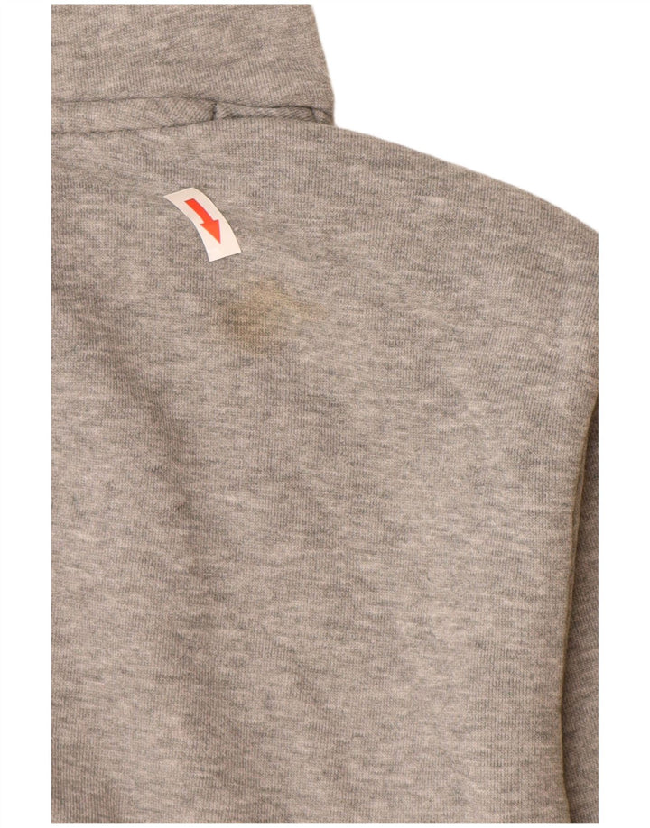 Felpa con cappuccio da uomo Puma in cotone chiazzato grigio medio