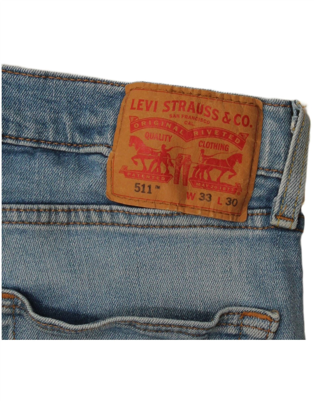 Jeans Levi's Uomo 511 Slim W33 L30 Cotone Blu
