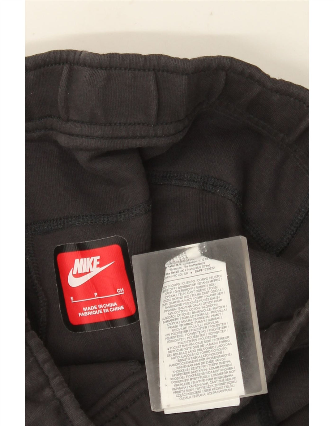 Pantaloni da tuta da uomo Nike Joggers piccoli in cotone grigio