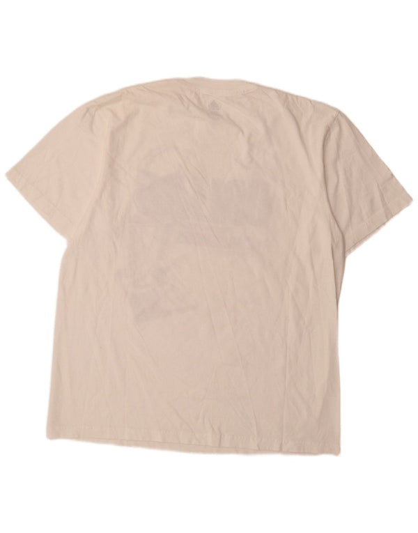 T-shirt grafica Adidas da uomo Dallas Top XL in cotone bianco