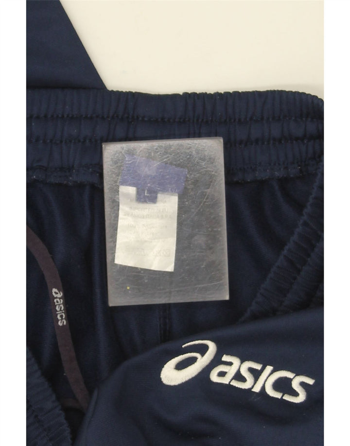 Pantaloni da tuta da donna Asics UK 14 Large Blu Navy Poliestere