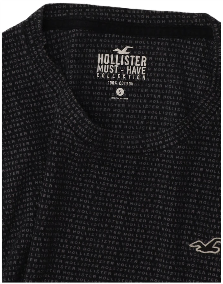 T-shirt Hollister da uomo Top Small in cotone blu navy