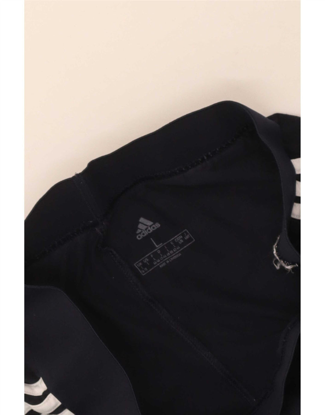 Leggings Adidas Donna UK 16/18 Large Blu Navy