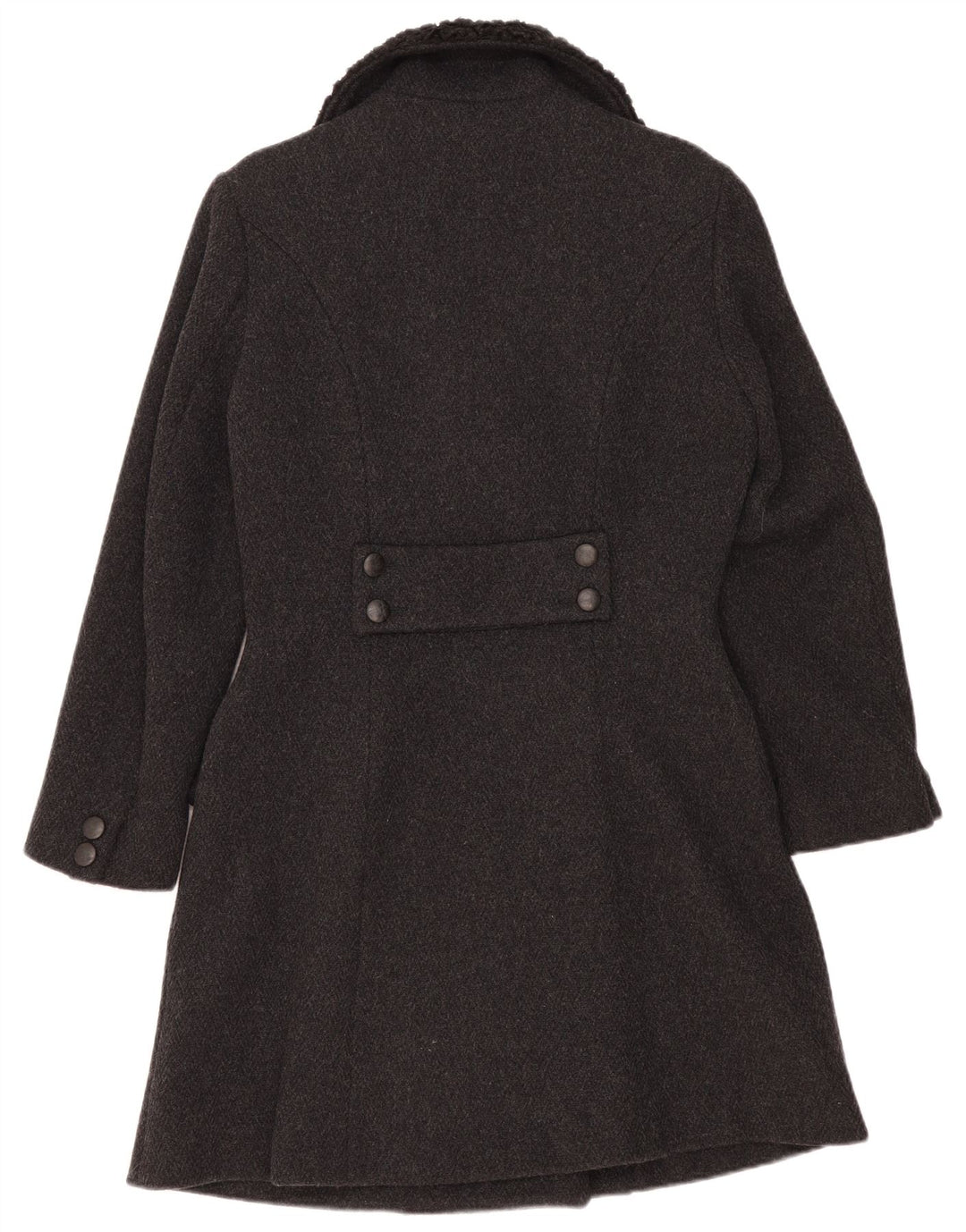 Cappotto doppiopetto da donna Atos Lombardini UK 12 medio nero