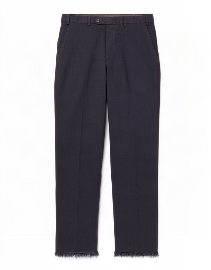 Pantaloni da abito vestibilità regolare Marks & Spencer da uomo W34 L33 poliestere blu navy