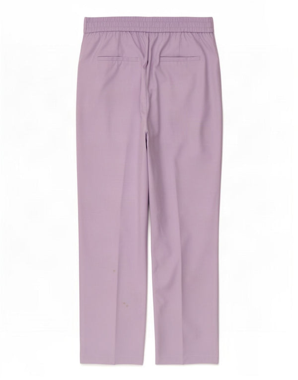 Pantaloni chino dritti da donna Marks & Spencer UK 16 Large W34 L28 Viola