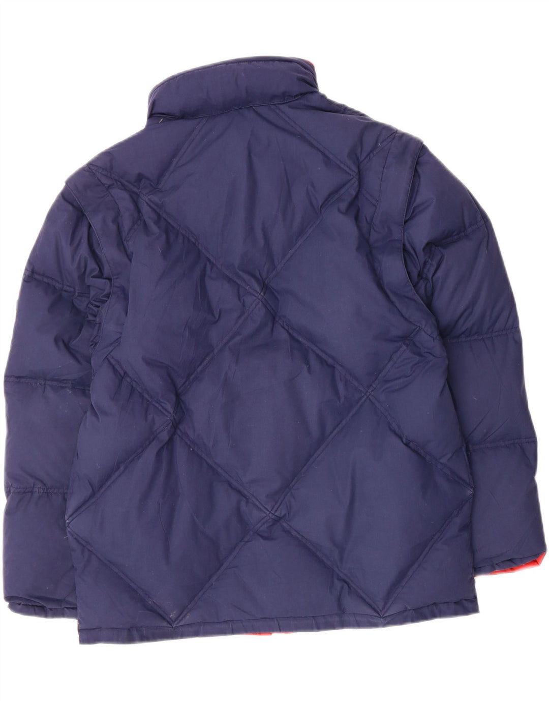 DIADORA Mens Reversible Padded Jacket UK 44 2XL Navy Blue Polyester