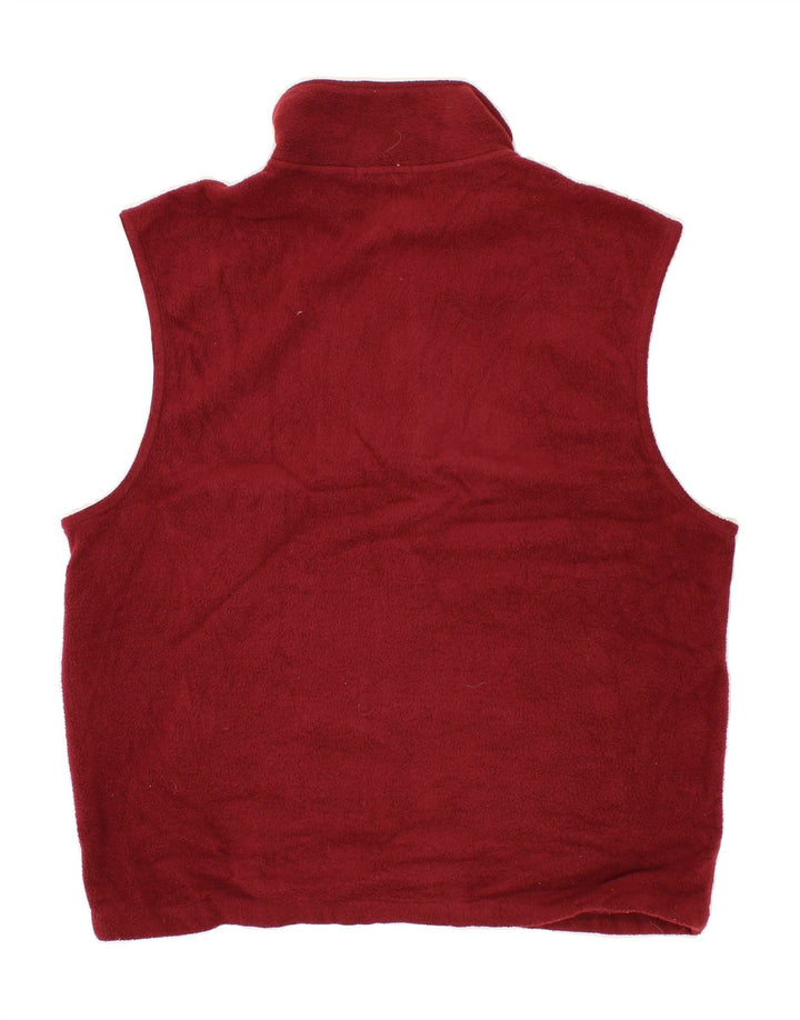 IZOD Mens Fleece Gilet UK 40 Large Red Polyester Vintage Izod and Second-Hand Izod from Messina Hembry 