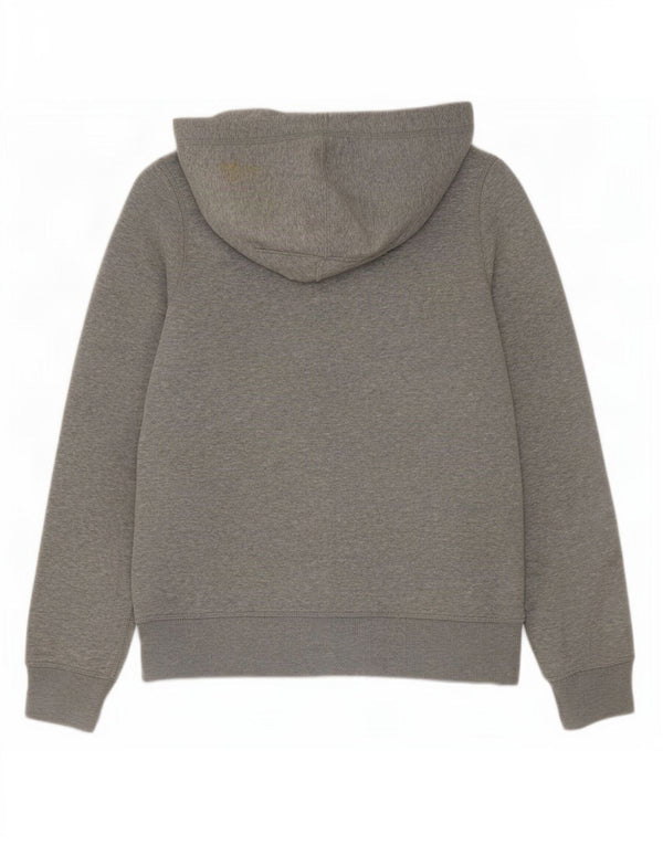 Maglione con cappuccio e zip da donna Converse UK 16 grande cotone grigio