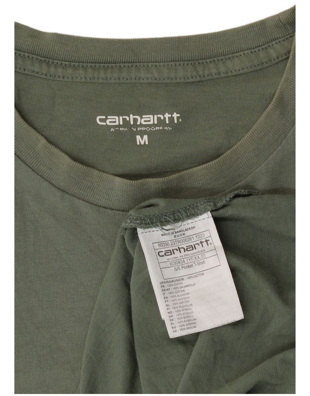 T-shirt da uomo Carhartt Top in cotone verde medio