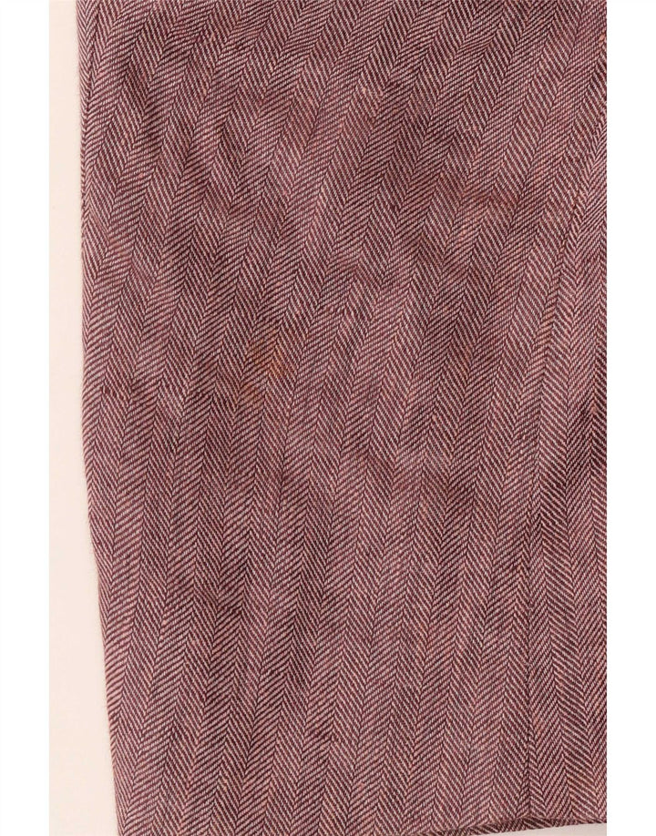Giacca blazer a 2 bottoni da uomo Marks & Spencer UK 40 rosa medio a spina di pesce
