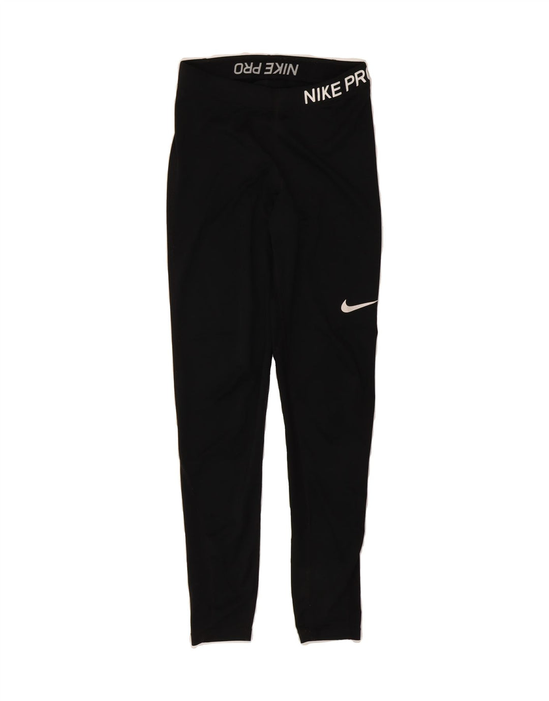 NIKE Womens Graphic Leggings UK 10 Small  Black Vintage Nike and Second-Hand Nike from Messina Hembry 