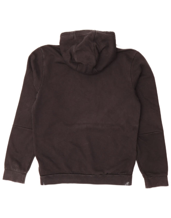 Felpa con cappuccio grafica da uomo Adidas piccola in cotone nero