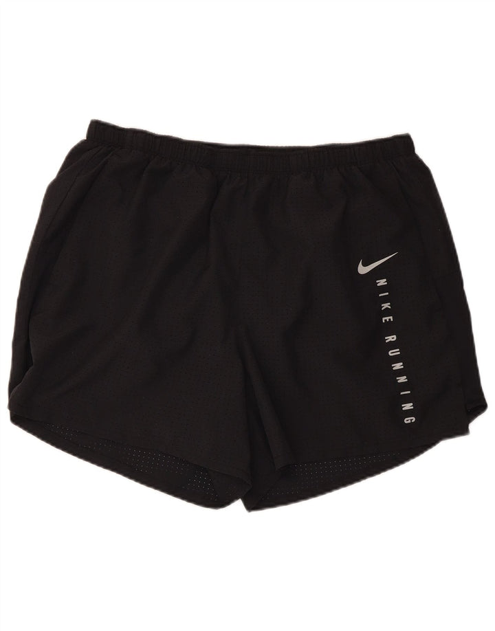 NIKE Pantaloncini sportivi grafici Dri Fit da uomo XL Poliestere nero