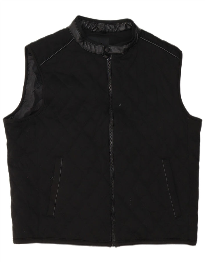 Gilet trapuntato da uomo Zara UK 42 XL poliestere nero