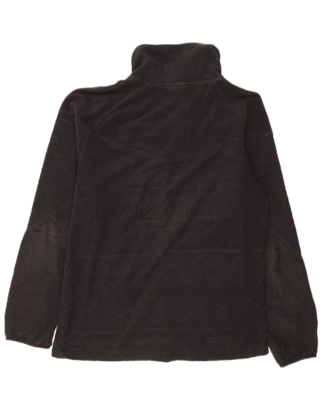 Giacca in pile da donna Chiemsee UK 16 Large Poliestere nero geometrico
