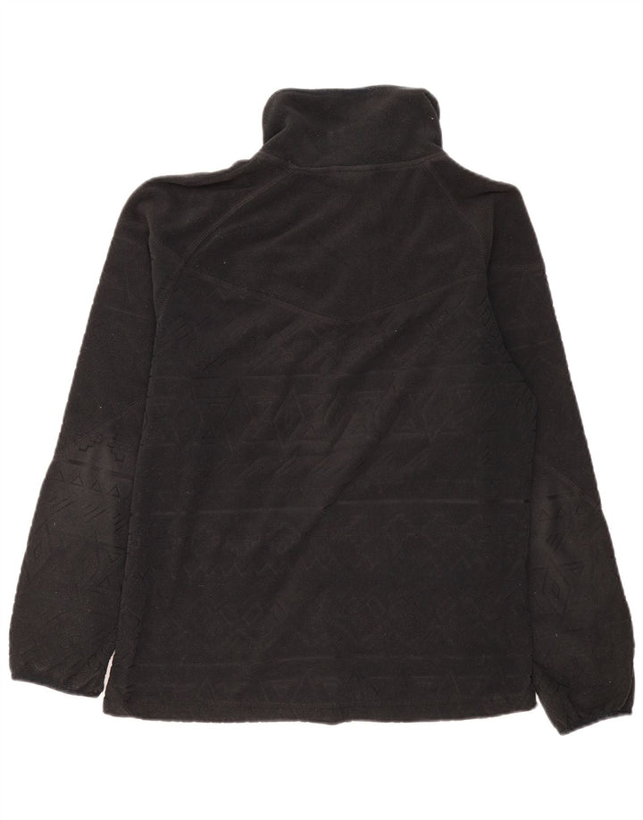 Giacca in pile da donna Chiemsee UK 16 Large Poliestere nero geometrico