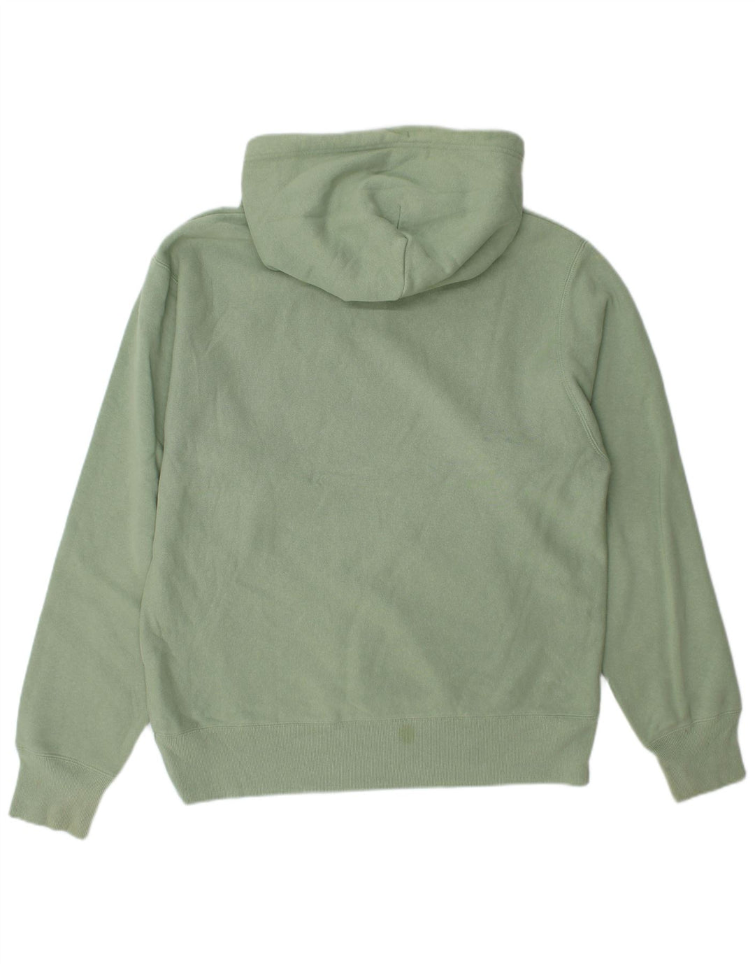 Maglione con cappuccio grafico da uomo Champion in cotone verde medio