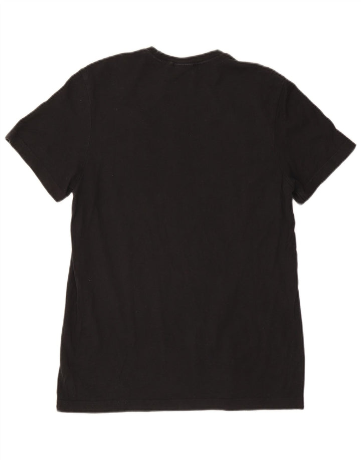 T-shirt grafica da uomo Adidas Top piccola in cotone nero