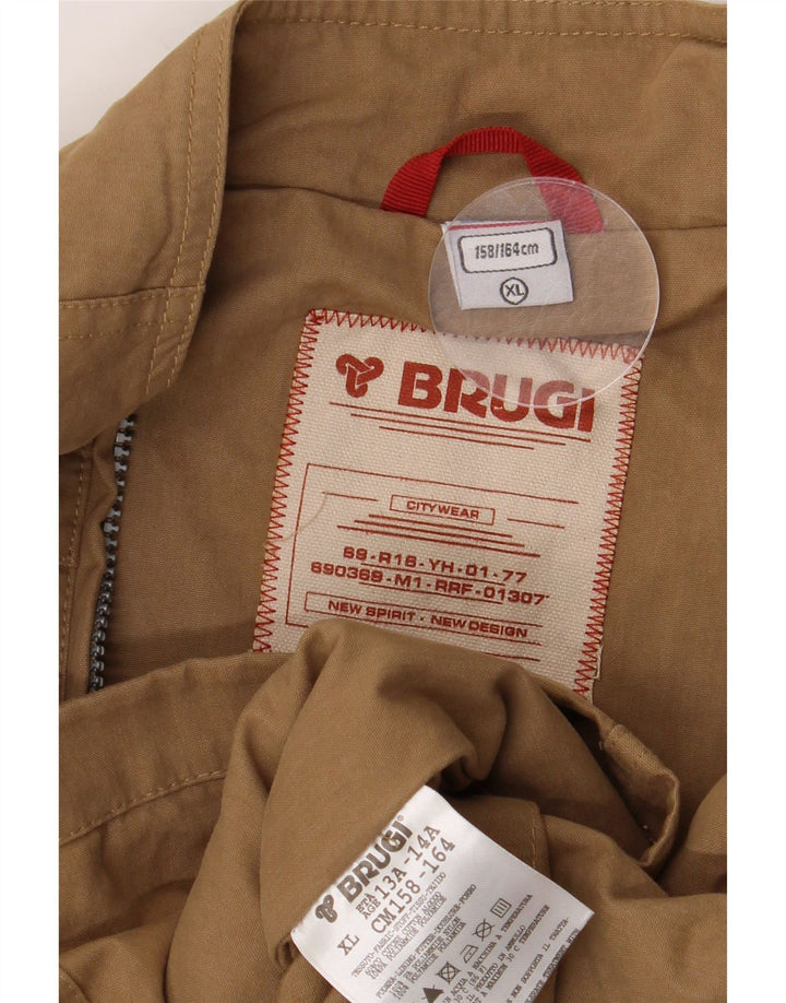 Giubbotto Bomber Brugi Bambino 13-14 Anni XL Cotone Marrone