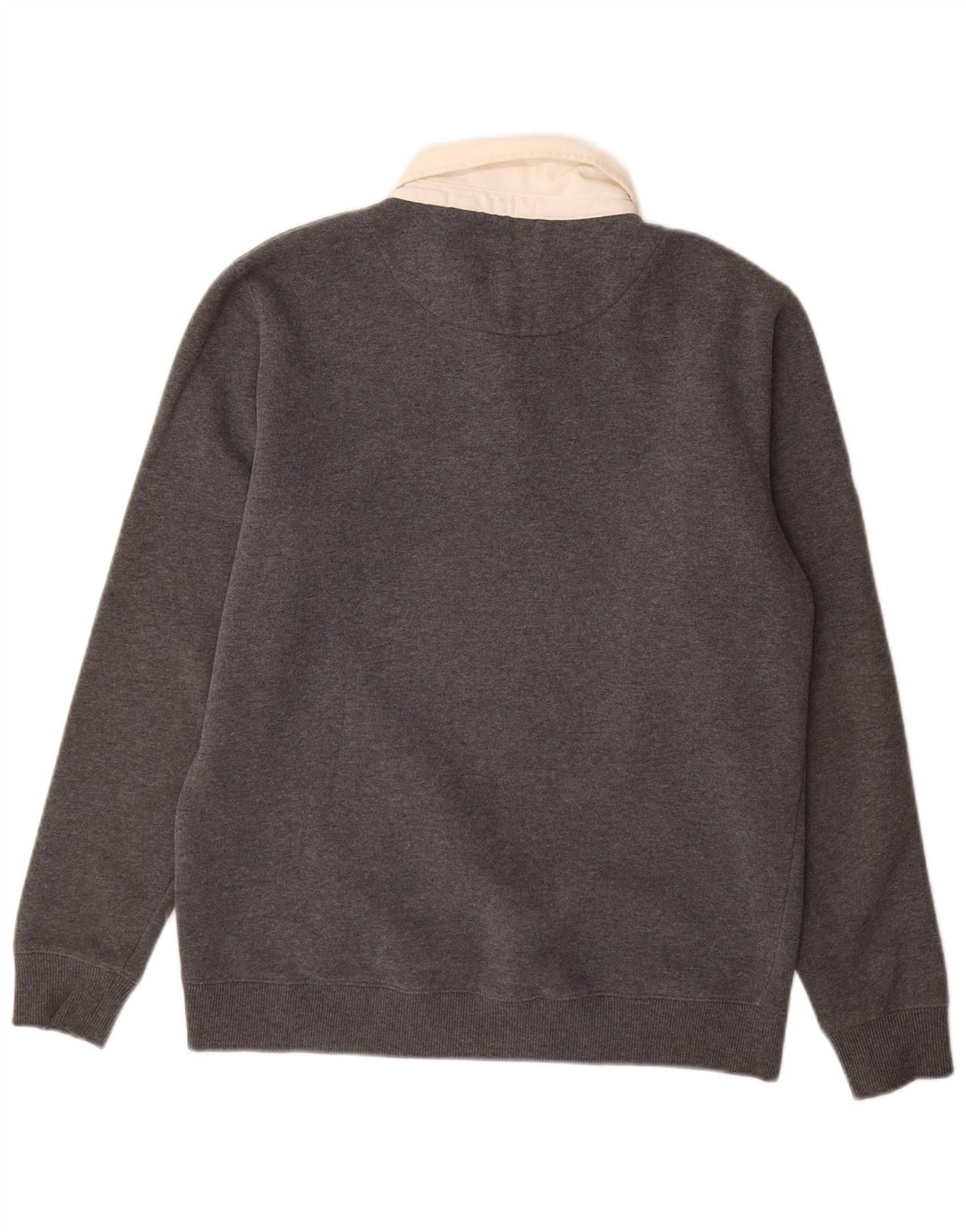 Felpa da uomo con collo alto Superdry, maglione grande, cotone grigio