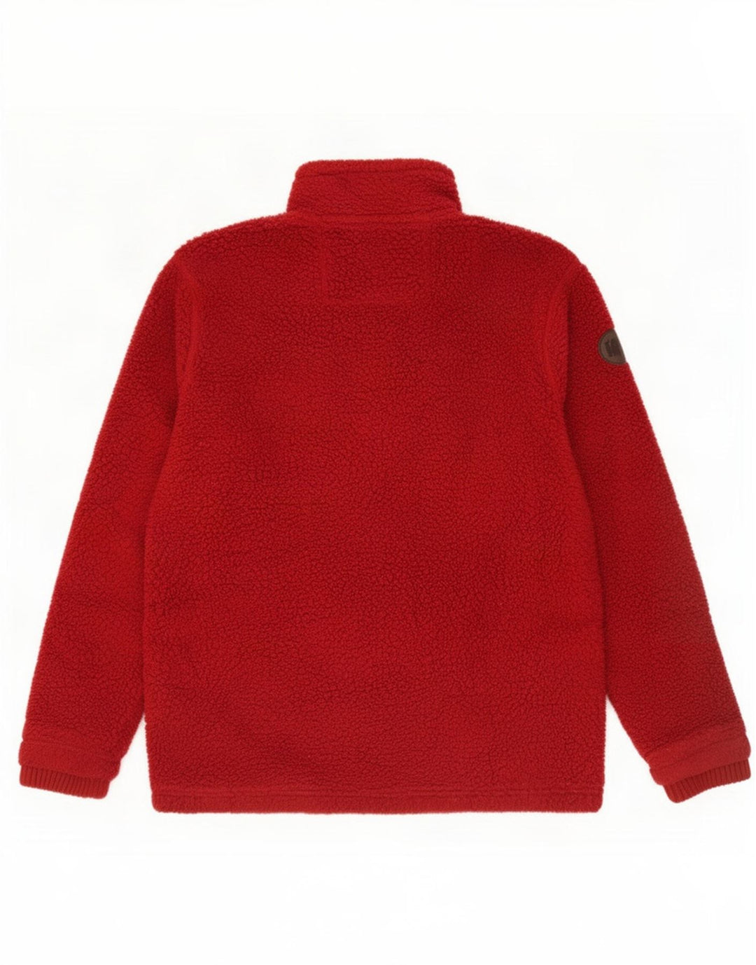 Maglione in pile da uomo Marks & Spencer con zip e collo XL poliestere marrone