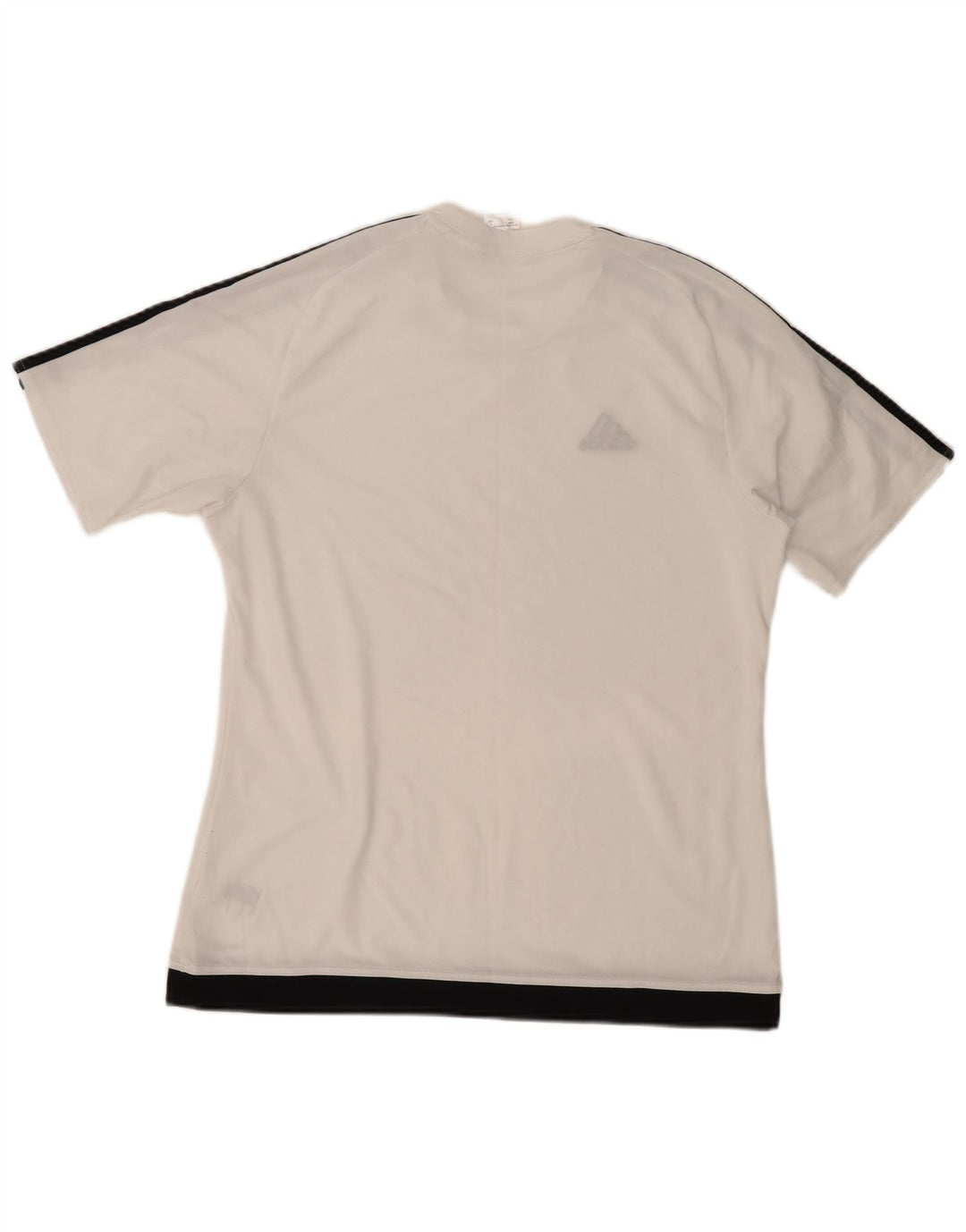 T-shirt ADIDAS da uomo Climalite Top grande in poliestere color block bianco