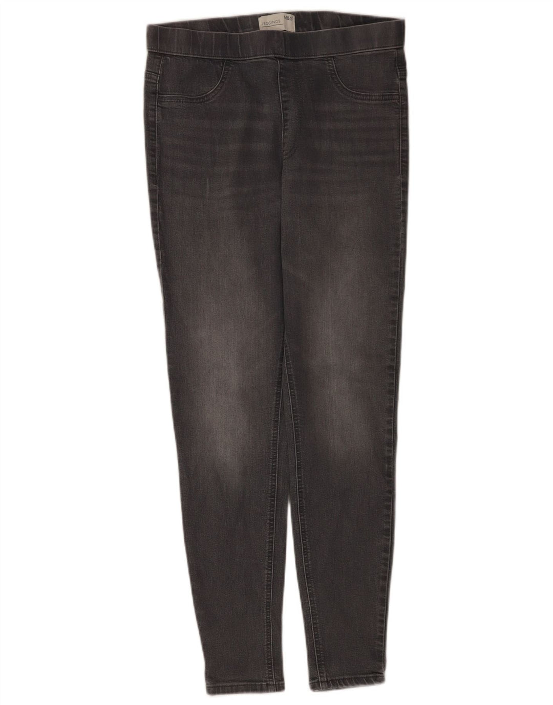 Jeans Jeggings da donna Marks & Spencer UK 12 Medio W30 L28 Cotone grigio