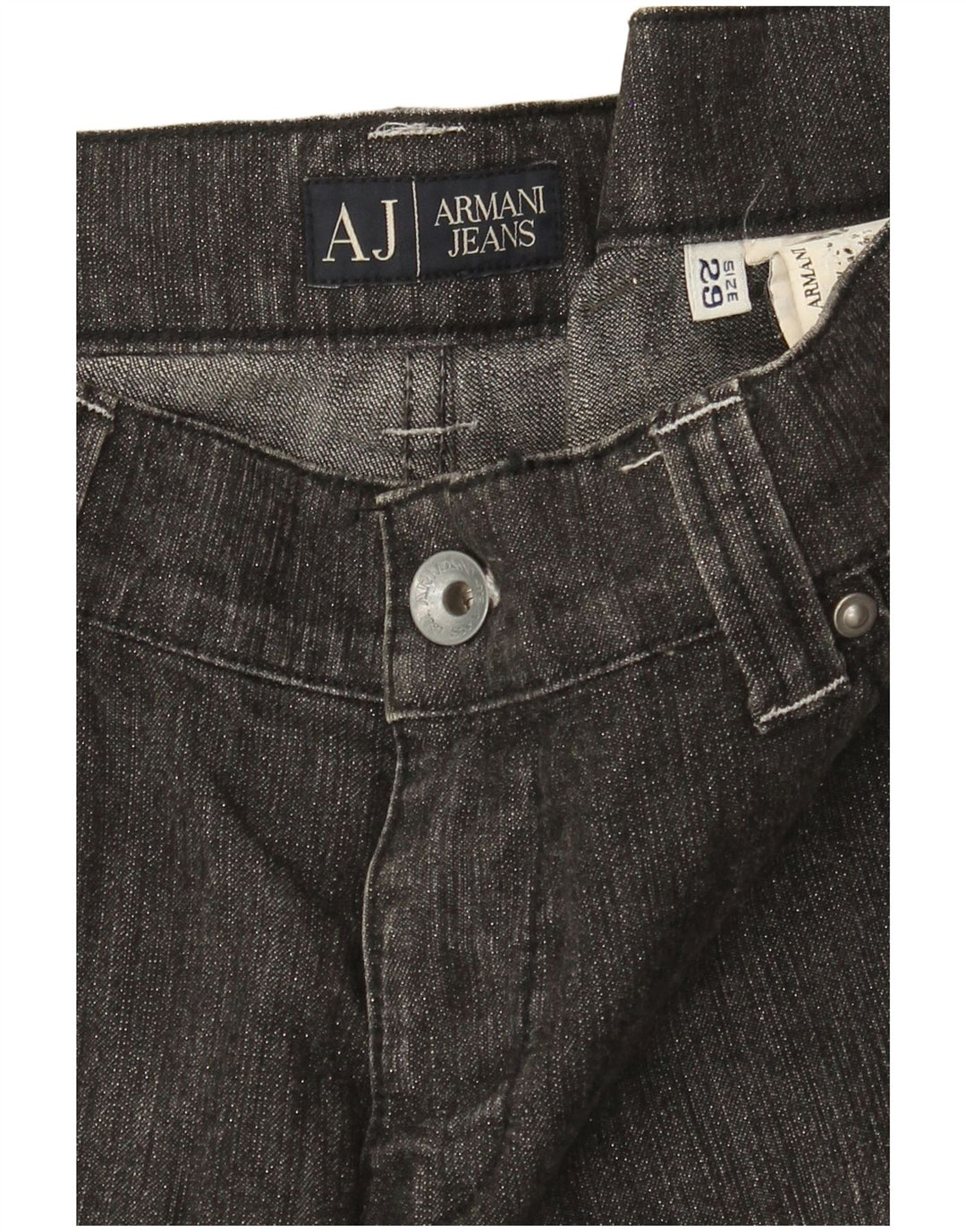 Jeans dritti da donna Armani W29 L28 Grigi