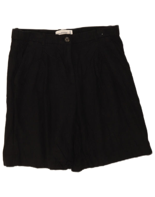 Abercrombie & Fitch Womens Chino Shorts US 4 Small W27 Black Linen