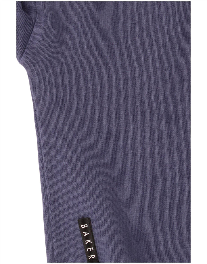 Maglione con cappuccio grafico da ragazzo Ted Baker 12-13 anni in cotone blu