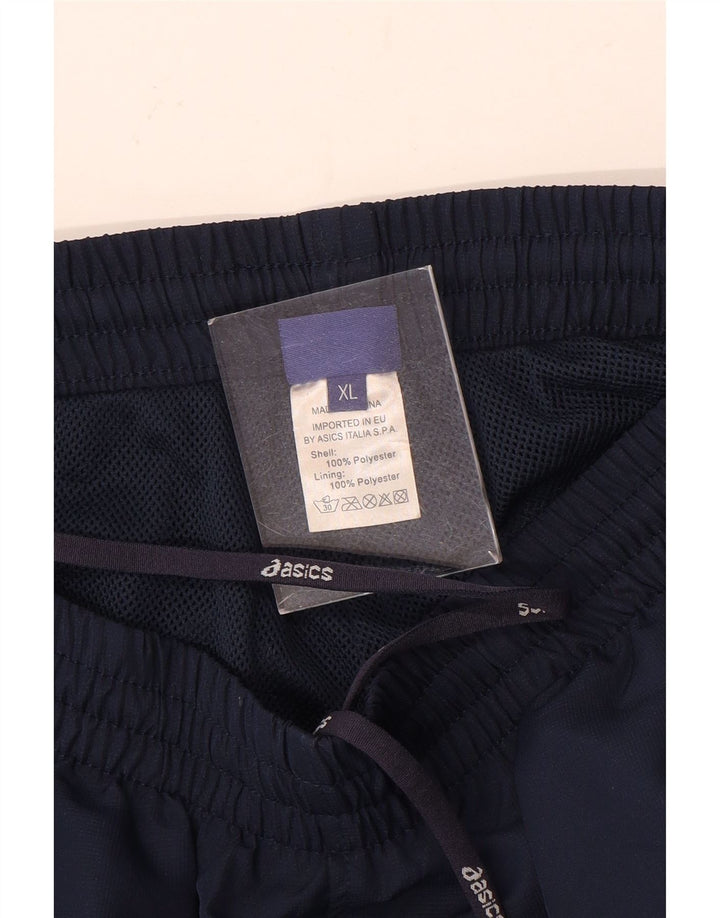 Pantaloni da tuta da uomo Asics XL in poliestere blu navy