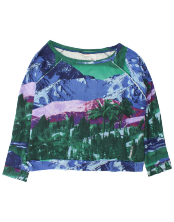 Reebok Womens Graphic Sweatshirt Jumper UK 16/18 Large Multicoloured