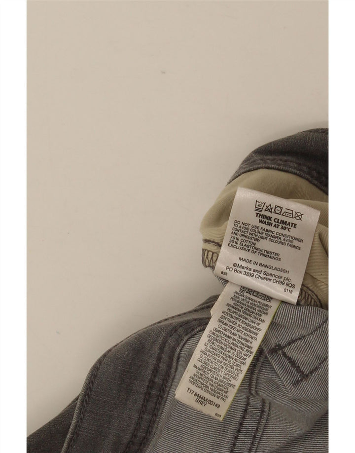 Jeans dritti da uomo Marks & Spencer W40 L29 cotone grigio